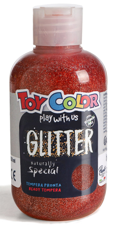 Magic Glitter Bottle 250ml Red