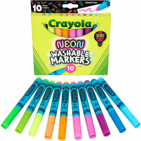 Crayola 10 Neon Washable Markers