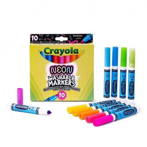 Crayola 10 Neon Washable Markers