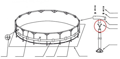 Intex Spring Pin for Round Metal Frame Pools