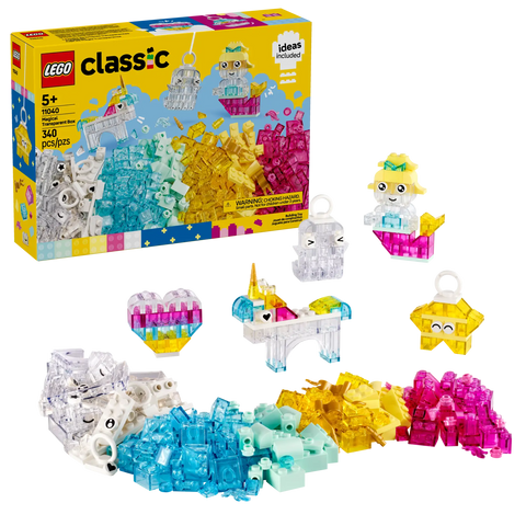 LEGO - Classic Magical Transparent Box 11040 340 Pieces