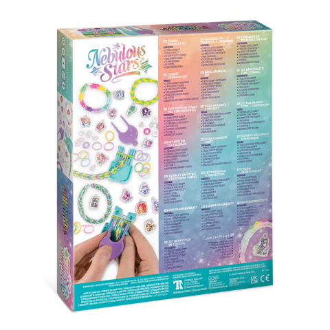 Nebulous Stars Rainbow Loom Charm Bracelet Set
