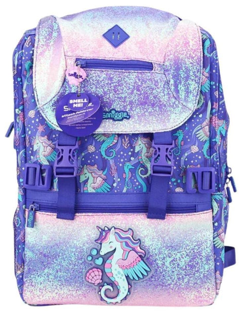 Smiggle Seahorse Foldover Backpack 45cm