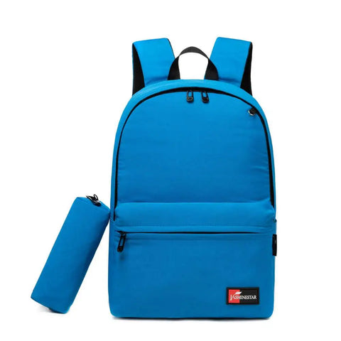 Jasminestar Blue Backpack 46cm With Pencil Case