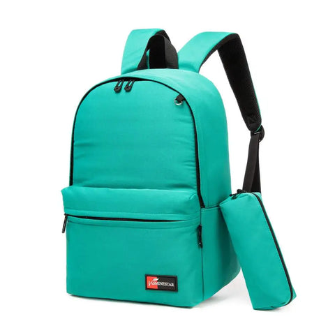 Jasminestar Mint Green Backpack 46cm With Pencil Case