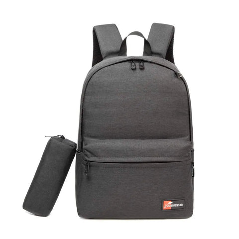 Jasminestar Black Backpack 46cm With Pencil Case