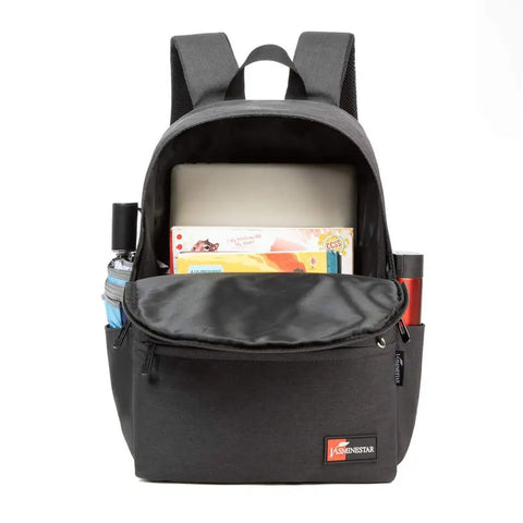 Jasminestar Black Backpack 46cm With Pencil Case