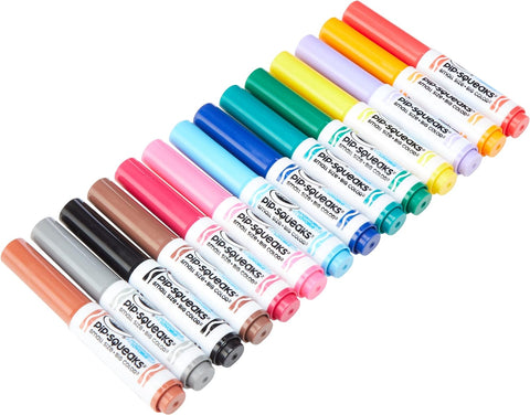 14 Pip-Squeaks Washable Mini Markers