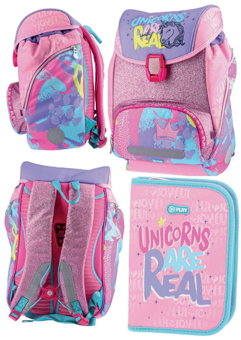 Statovac Play Unicorns Are Real 4 in 1 Logic Set Anatomic Backpack