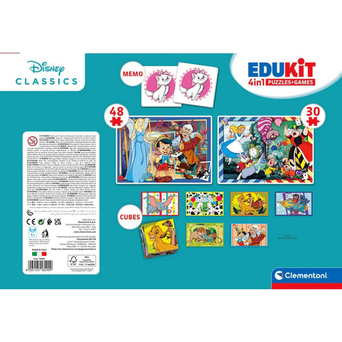 Clementoni Edukit 4 in 1 Disney Classics