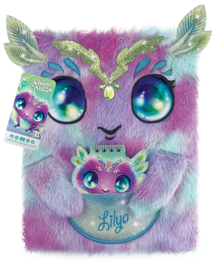 Nebulous Stars 2-in-1 Fuzzy Notebook Lilya