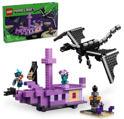 LEGO - Minecraft The Ender Dragon and End Ship 657 Pieces