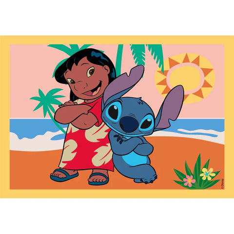 Clementoni SuperColor 4 in 1 Disney Stitch Puzzle 12, 16, 20, 24 Pieces