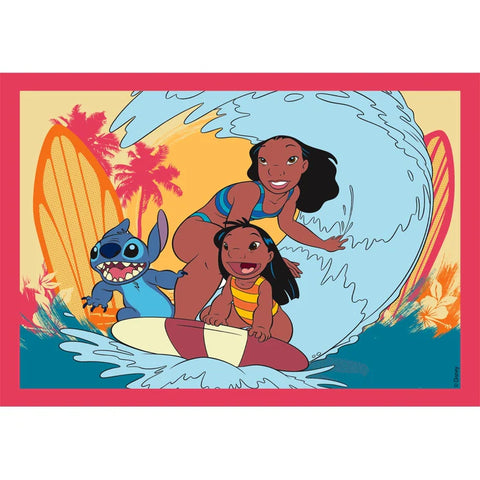 Clementoni SuperColor 4 in 1 Disney Stitch Puzzle 12, 16, 20, 24 Pieces