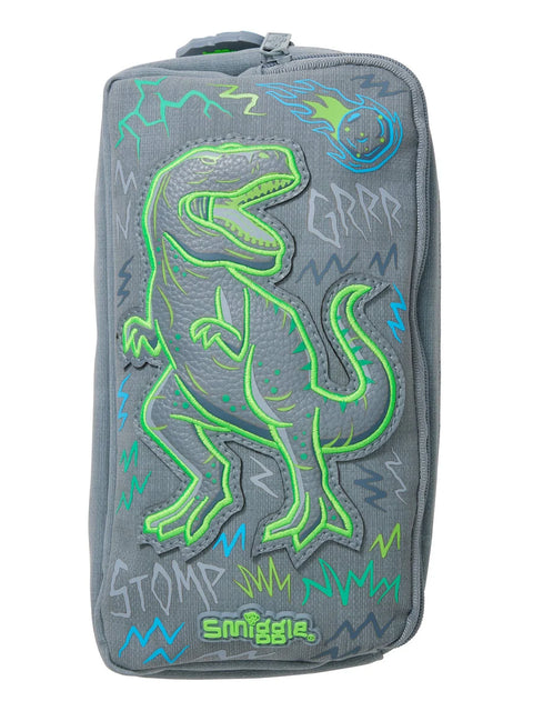 Smiggle Super Charge Dinosaur Classic Attachable Backpack 42cm School Set