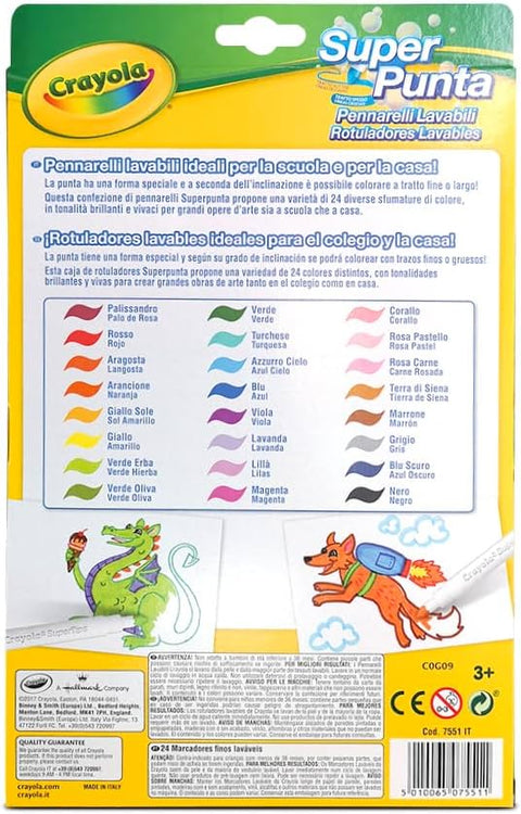 24 Supertips Washable Markers