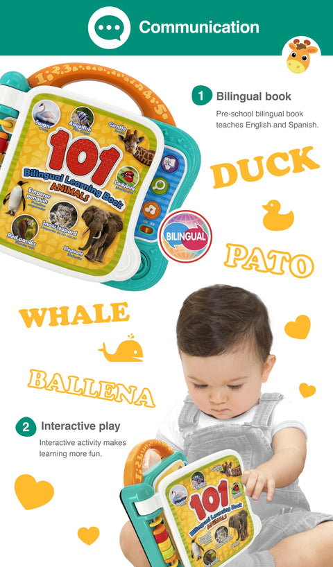 Winfun 101 Bilingual Learning Book Animals