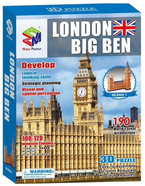 Magic Puzzle Big Ben 3D Puzzle 190 Pieces