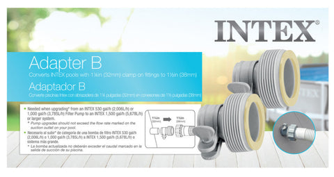 Intex Adapter Type B 3.2cm to 3.8cm