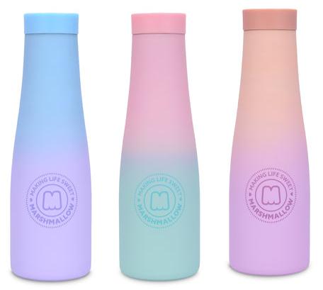 DKT Rubber Stainless Pastel Water Bottle 550ml