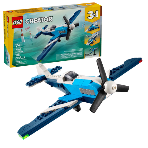 LEGO - Creator 3 in 1 Aircraft Race Plane 31160 178 Pieces