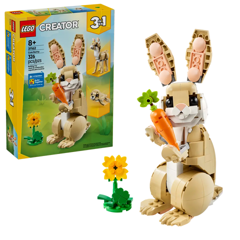 LEGO - Creator 3 In 1 Cute Bunny 31162 326 Pieces