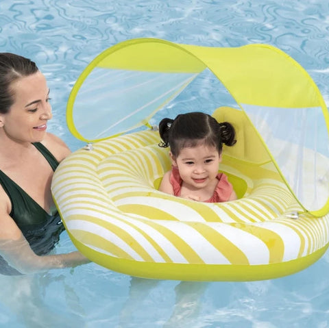 Bestway Comfort Plush Shaded 2-Ring Baby Boat 84x82.5cm
