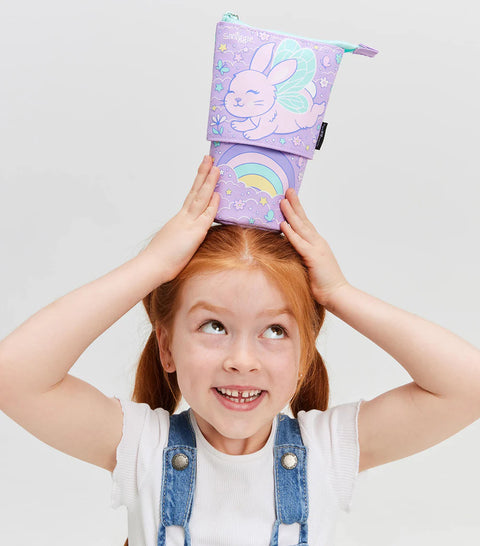 Smiggle Blast Off Lilac Stand N' Slide 2 in 1 Pencil Case