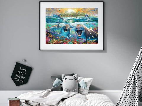 Anatolian Puzzle Laughing Dolphins 260 Pieces