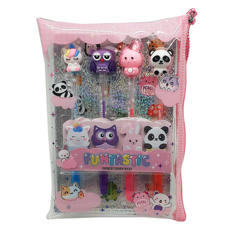 Hot Focus Gel Pentastic Critters Stationery Writing Fun Set