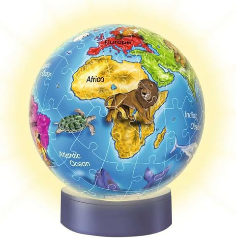 3D Puzzle Globe + Support Lumineux 72 Pieces