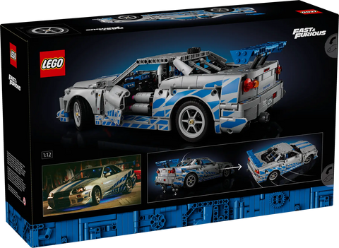 LEGO - Technic 2 Fast 2 Furious Nissan Skyline GT-R (R34) Car 42210 1410 Pieces