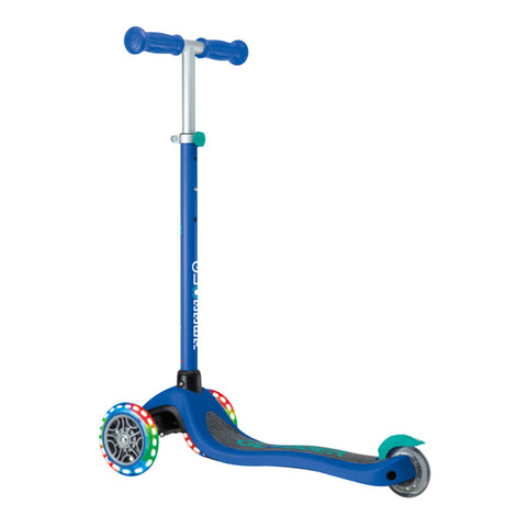 Globber Primo Lights 3-Wheel Scooter Navy Blue 3-7 Years