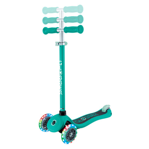 Globber Primo Lights 3-Wheel Scooter Emerald Green 3-7 Years