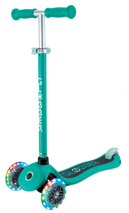 Globber Primo Lights 3-Wheel Scooter Emerald Green 3-7 Years