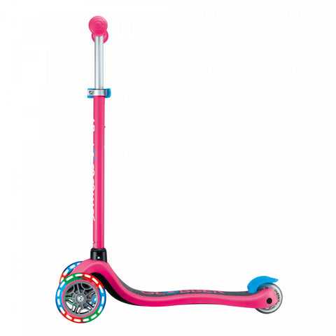 Globber Primo Lights 3-Wheel Scooter Fuschia 3-7 Years