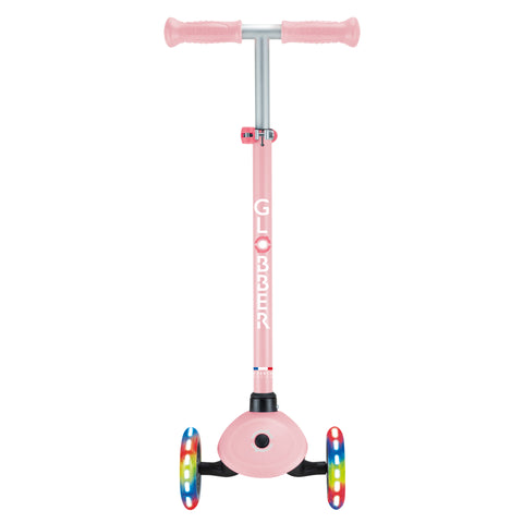 Globber Primo Lights 3-Wheel Scooter Pastel Pink 3-7 Years