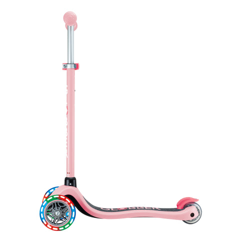 Globber Primo Lights 3-Wheel Scooter Pastel Pink 3-7 Years