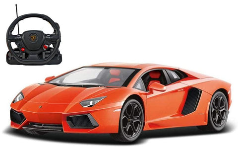 Rastar 1:14 Lamborghini Aventador LP700 Orange With Steering Wheel Controller R/C