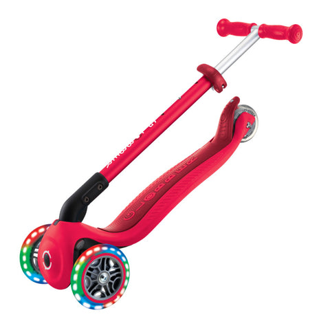 Globber Primo Foldable Lights 3-Wheel Scooter Red 3-7 Years