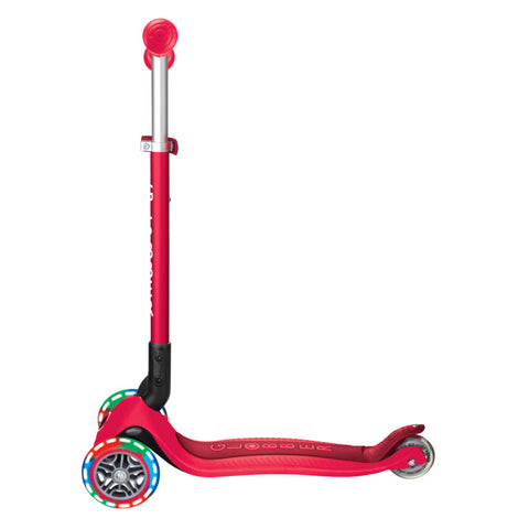 Globber Primo Foldable Lights 3-Wheel Scooter Red 3-7 Years