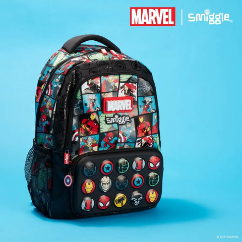 Smiggle Marvel Classic Backpack 42cm School Set