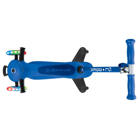Globber GO•UP Sporty Lights 360 Scooter With Seat Deep Blue 1-7 Years