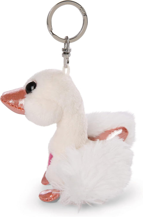 Nici Love Swan Key Ring White 8cm