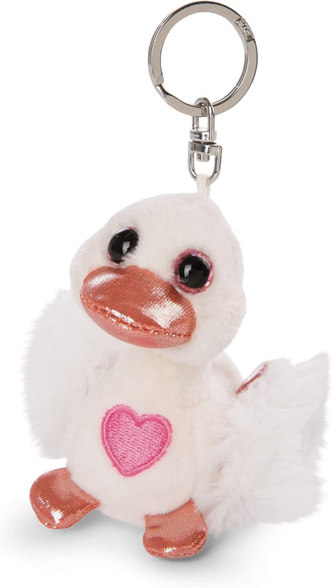 Nici Love Swan Key Ring White 8cm