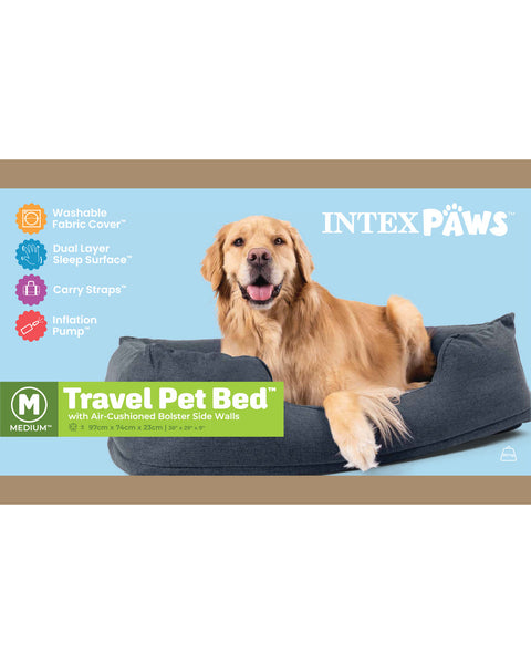 Inflatable Pet Bed With Hand Pump Medium 97x74x23cm