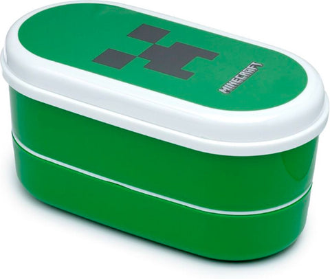 Puckator Minecraft Creeper Lunch Box With Cutlery