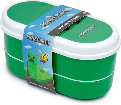 Puckator Minecraft Creeper Lunch Box With Cutlery