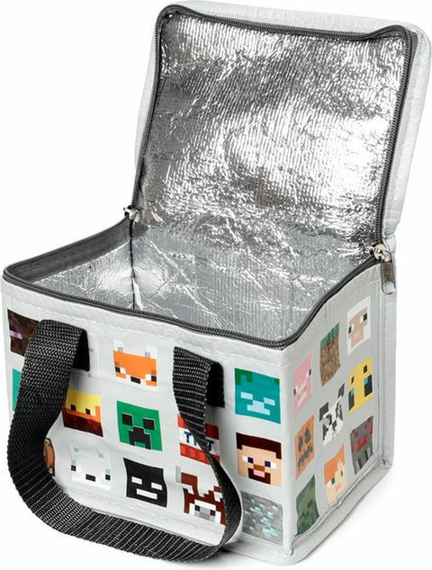 Puckator Minecraft Grey Lunch Bag 21cm