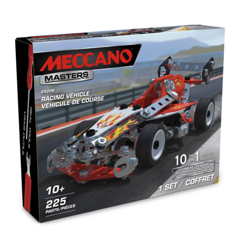 Meccano Masters 10-in-1 Racing Vehicles 25206 225 Pieces